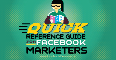 reference guide for facebook marketer